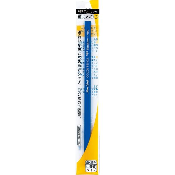 トンボ鉛筆 色鉛筆１５００青パック BCX-115 1個