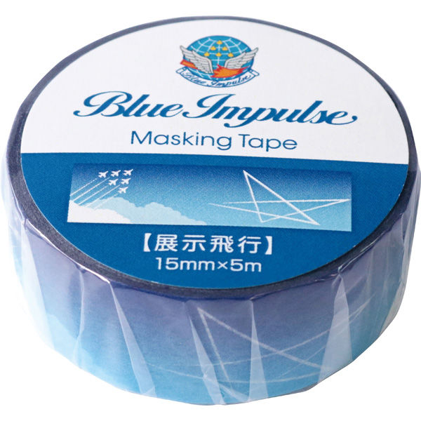 池田工業社 ブルーインパルス　マスキングテープ展示飛行　ブルーインパルス　日本製　マスキングテープ 3770020 5個（直送品）