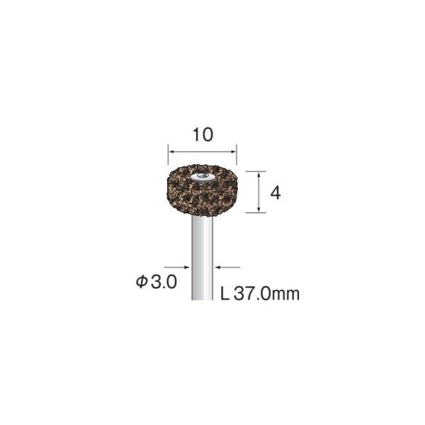 ミニター クッションサンダー 積層 #180 φ10 EA5121 1パック（10本）（直送品）