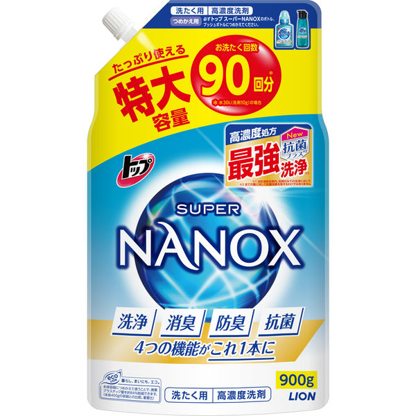 ライオン トップスーパーNANOX詰替特大900g 111420 6個（直送品）