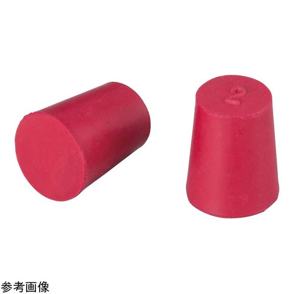 アズワン 赤ゴム栓 φ26.5（φ21）×27.5mm 1個 4-3693-07（直送品）