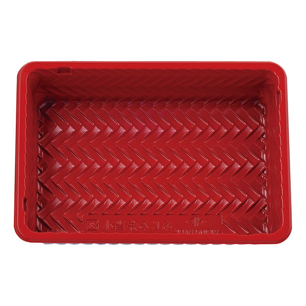 タカギ産業 弁当容器　アジロ弁当小 本体:赤黒　600枚(50枚×12) 2005625（直送品）