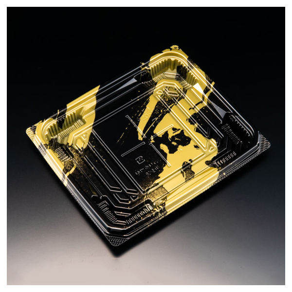 刺身容器　バイオ 流派 平20-17B いとど金　600枚(50枚×12) FAPK513　リスパック（直送品）