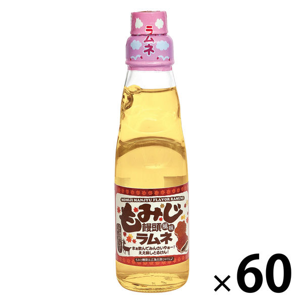 齋藤飲料工業 もみじ饅頭風味ラムネ 瓶 200ml 1セット（60本）