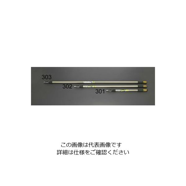 エスコ 710ー1190mm/ 3段 伸縮ハンドル(ワンタッチロック) EA109NX-301 1本（直送品）