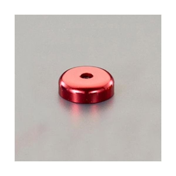 エスコ φ16x穴3.5mm/ 6kg 超強力マグネット(赤) EA781EM-13 1セット(10個)（直送品）