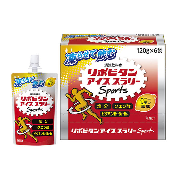 大正製薬 リポビタンアイススラリーSports ハニーレモン風味 120g 1箱（6個入）