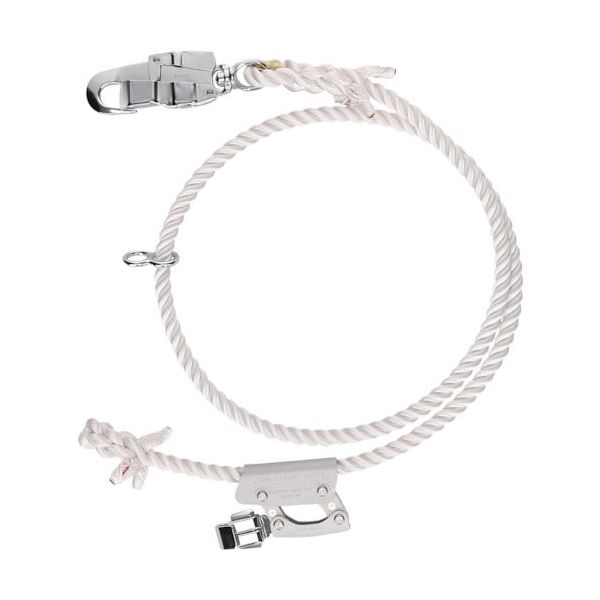 ジェフコム ワークポジショニング用ロープ(軽量タイプ) WP-200FCS-WT 1本 407-8661（直送品）
