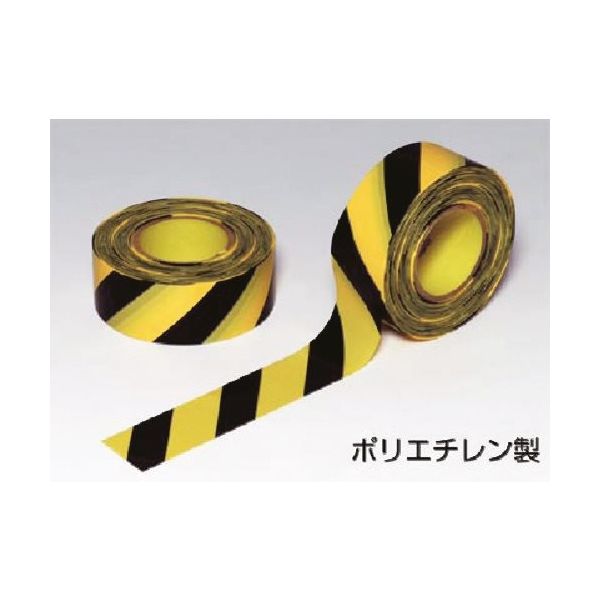つくし工房 つくし のりなしトラテープ（黄/黒） TP-43 1巻 184-7808（直送品）