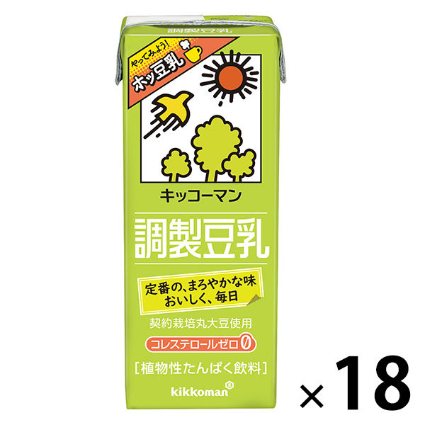 キッコーマン 調製豆乳 200ml 1箱（18本入）