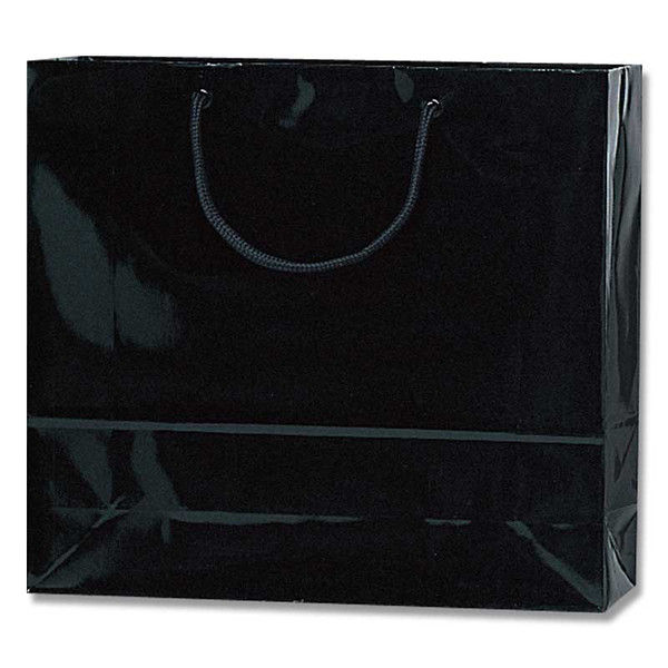 【ケース販売】シモジマ HEIKO 紙袋 ブライトバッグ GM 黒 006137900 1ケース(10枚入×15袋 合計150枚)（直送品）
