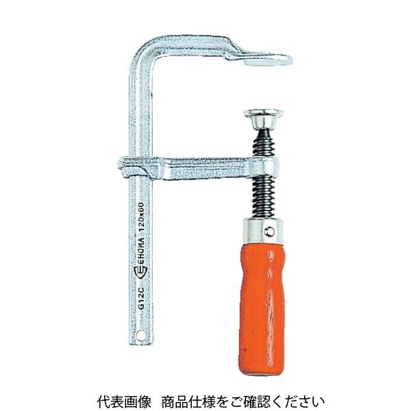 トラスコ中山 TRUSCO エホマクランプ 木ハンドル 最大口開600mm深さ120mm SG-60C 1丁 856-6739（直送品）