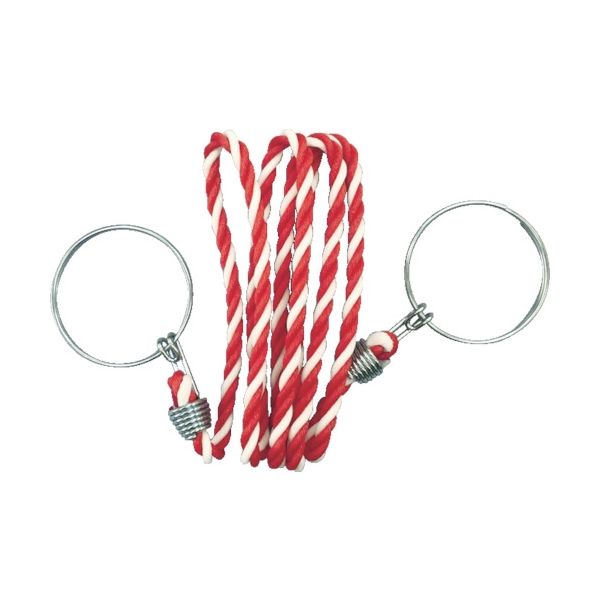 トラスコ中山 コーン用ロープ　標識　赤×白　１２ｍｍＸ２ｍ TCC-33 1個 855-8130
