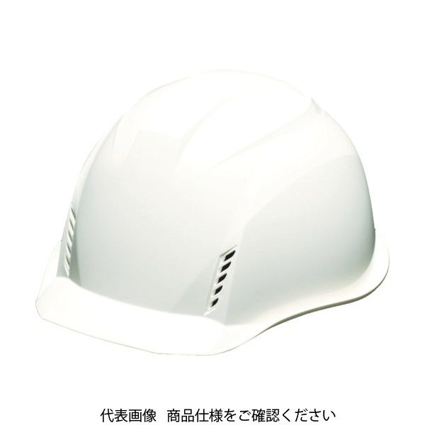 トラスコ中山 TRUSCO 遮熱ヘルメット“涼帽”KP型 通気孔付 白 TD-HB-FV-KP-W 1個 856-6925（直送品）