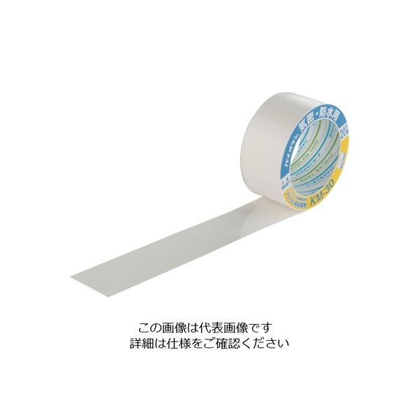 ダイヤテックス パイオラン 気密防水用テープ 片面タイプ(強粘着) 50mm×20m ホワイト KM-30-WH 1巻 836-4013（直送品）