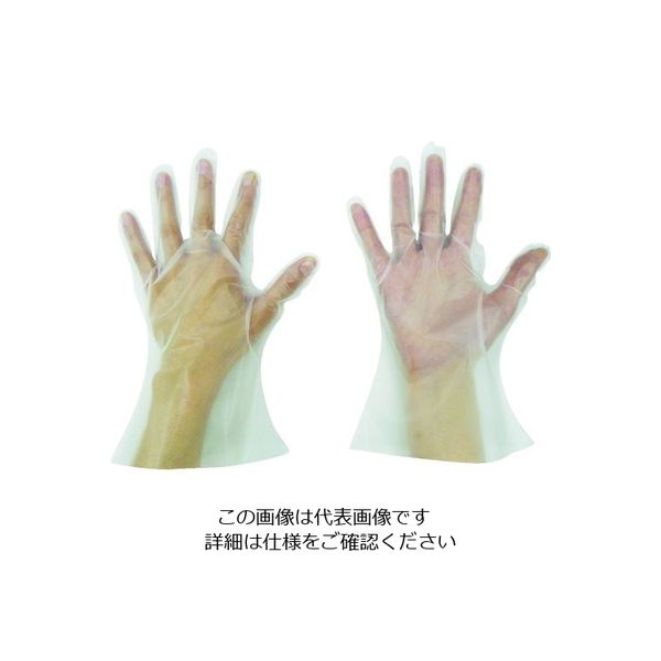 東京パック 緊急災害対策用手袋ニューマイジャスト簡易50M 半透明 KN-M 1袋(50枚) 836-3719（直送品）