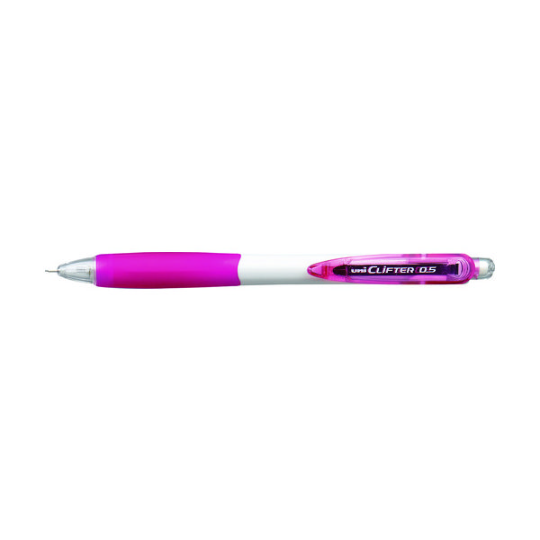 三菱鉛筆 uni クリフターシャープ0.5mm白ピンク M5118W.13 1本 835-3489（直送品）