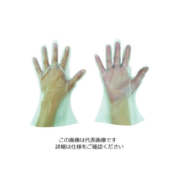東京パック 使い捨て手袋 ニューマイジャストエコノミー化粧箱MS 半透明 NEK-MS 1箱(200枚) 836-3659（直送品）