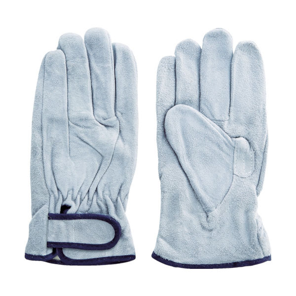 富士グローブ 牛床革手袋(袖口マジックタイプ) EXー333 フリー 内綿 5925 1双 855-5204（直送品）