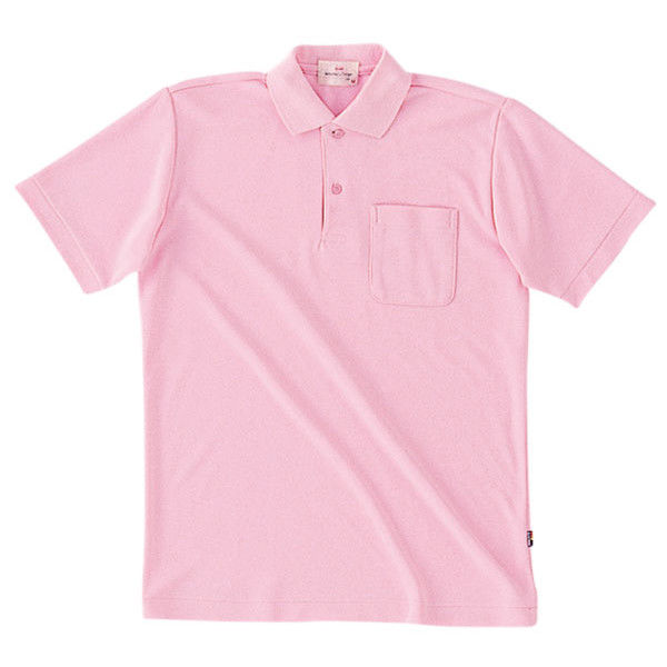 明石スクールユニフォームカンパニー 半袖ポロシャツ UZT274EA ピンク S 1着（直送品）
