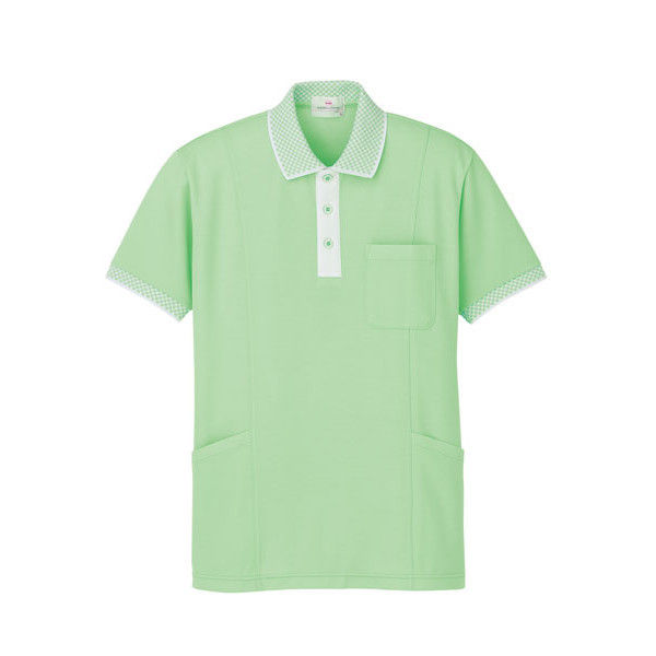 明石スクールユニフォームカンパニー ポロシャツ（脇ポケット付き） UZT468 グリーン SS 1着（直送品）