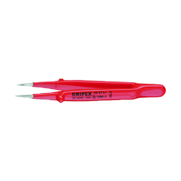 KNIPEX 9227ー61 絶縁精密ピンセット 130MM 9227-61 1本 835-5166（直送品）