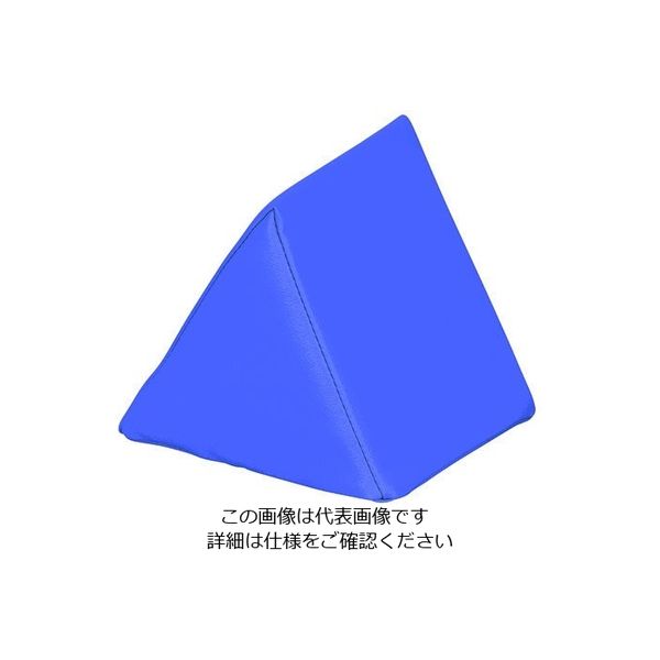 弘益 キッズガーデン クッション・三角 ブルー KID-K20-BL 1個 7-3367-01（直送品）