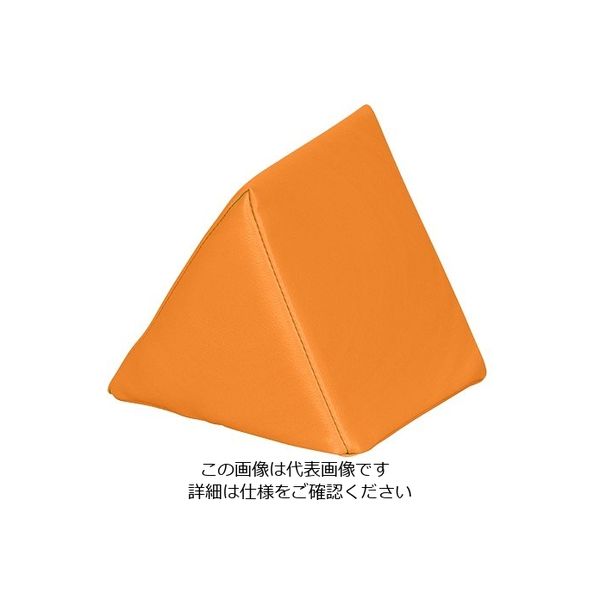 弘益 キッズガーデン クッション・三角 オレンジ KID-K20-OR 1個 7-3367-03（直送品）