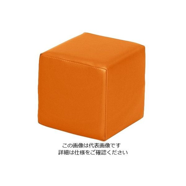 弘益 キッズガーデン クッション・四角 オレンジ KID-K30-OR 1個 7-3368-03（直送品）