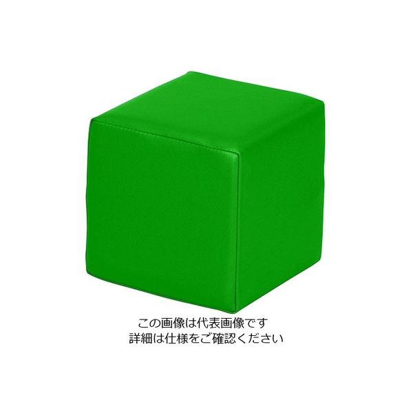 弘益 キッズガーデン クッション・四角 グリーン KID-K30-GN 1個 7-3368-04（直送品）