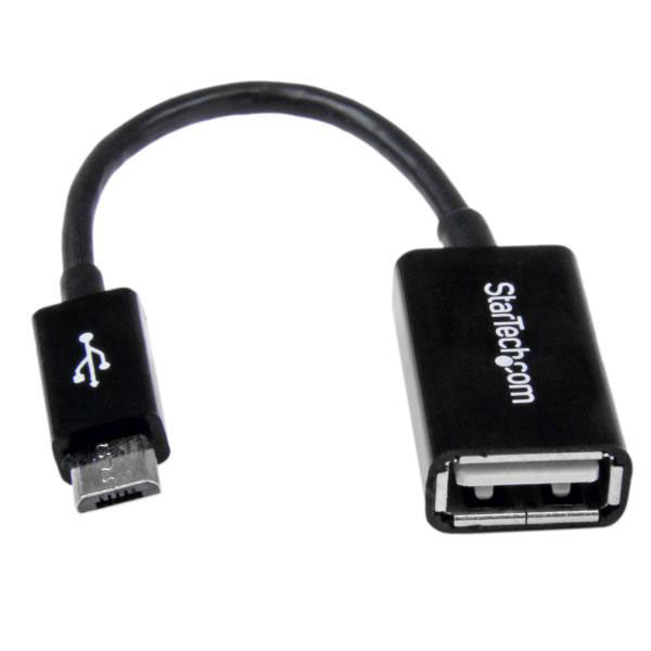 Startech.com 12cm micro USB OTG変換アダプタ UUSBOTG 1個