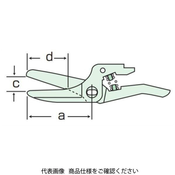 室本鉄工 替刃 エアーハサミ用 No.100R 1個（直送品）