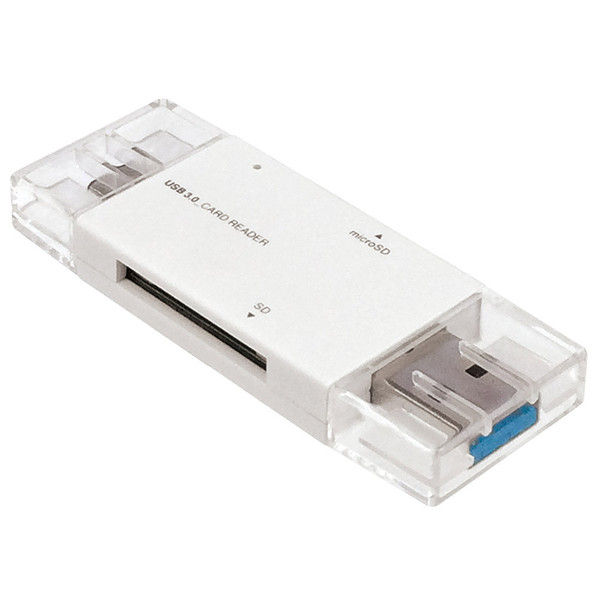 ナカバヤシ USB3．0 TypeーC カードリーダー・ライター ホワイト CRW-DC3SD71W 1個（直送品）