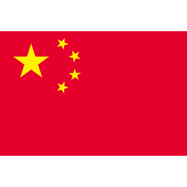 東京製旗 中華人民共和国（中国）国旗（卓上旗16×24ｃm) 406425 1枚