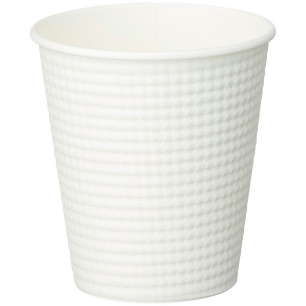 エンボスカップ ホワイト 210ml（7オンス） 1セット（150個：50個入×3袋） サンナップ 紙コップ