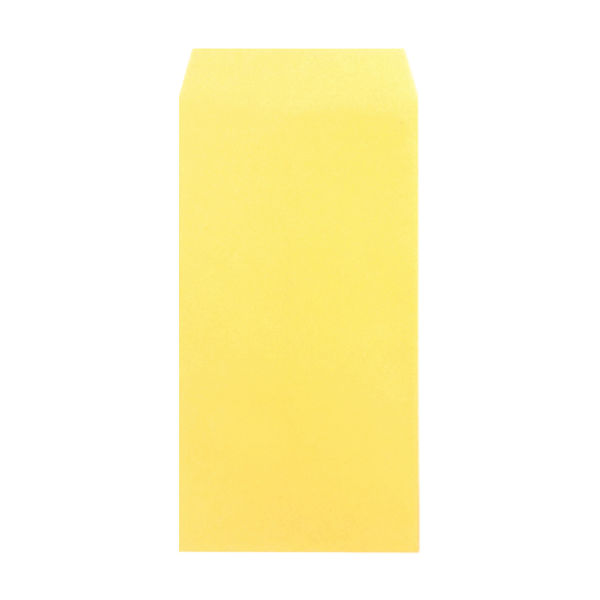 ムトウユニパック カラー封筒 長3 イエロー 枠なし 70g/m2 1箱（1000枚）（直送品）