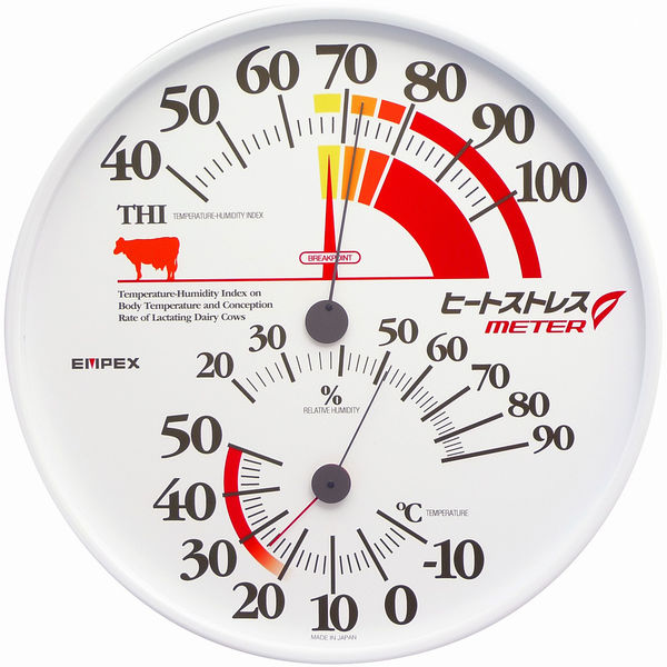 【アウトレット】エンペックス気象計 ヒートストレスメーター（乳牛の暑熱対策目安） TM-9502 1個【終売品】
