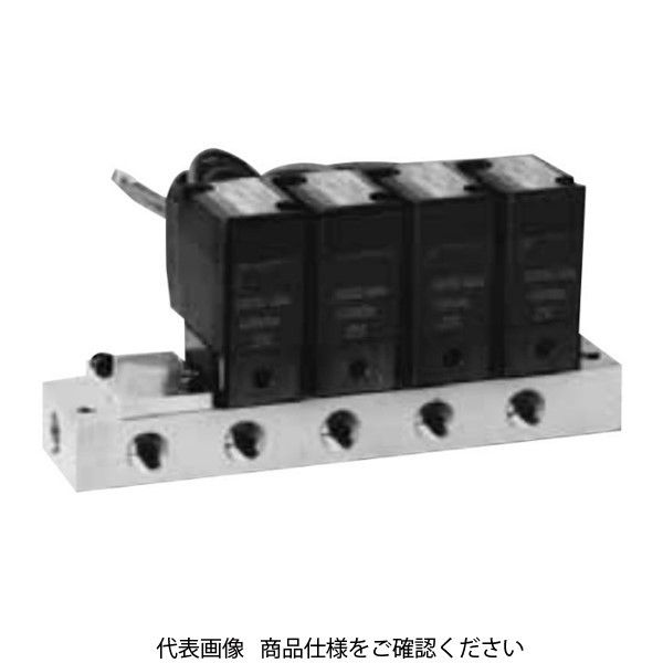 乾燥エア用 直動式2ポート電磁弁 マニホールド(ジャスフィットバルブ) GFGB21ー2ー7ー12CSー3 GFGB21-2-7-12CS-3 1個（直送品）