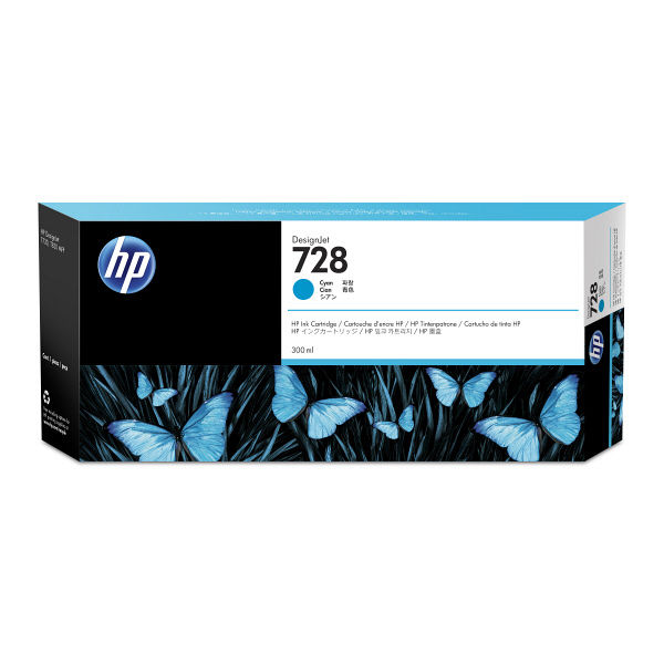 HP（ヒューレット・パッカード） 純正インク HP728 （300ml） シアン F9K17A 1個