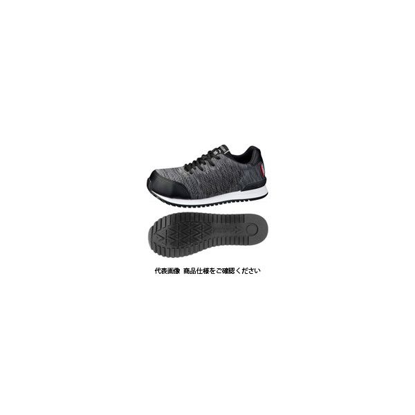 ミドリ安全 JSAA認定 作業靴 スニーカー MWJー710 ブラック 21cm 2125094301 1足（直送品）