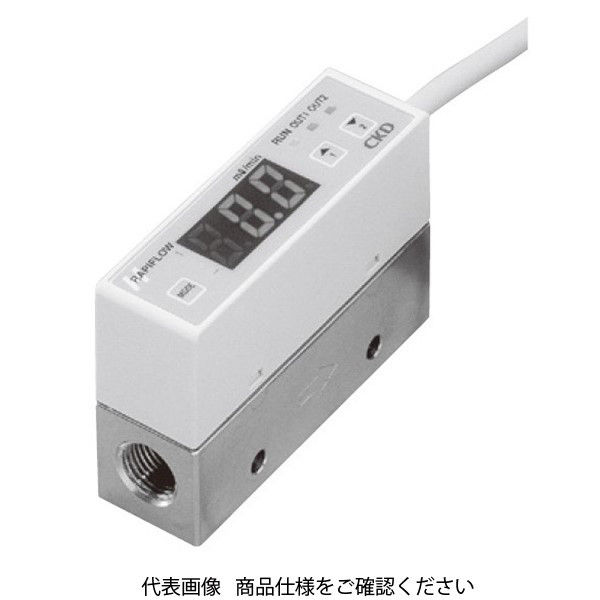 CKD 小形流量センサ ラピフロー 微少流量タイプ 表示器タイプ FSM-H-N-005ML-6A-K 1台（直送品）