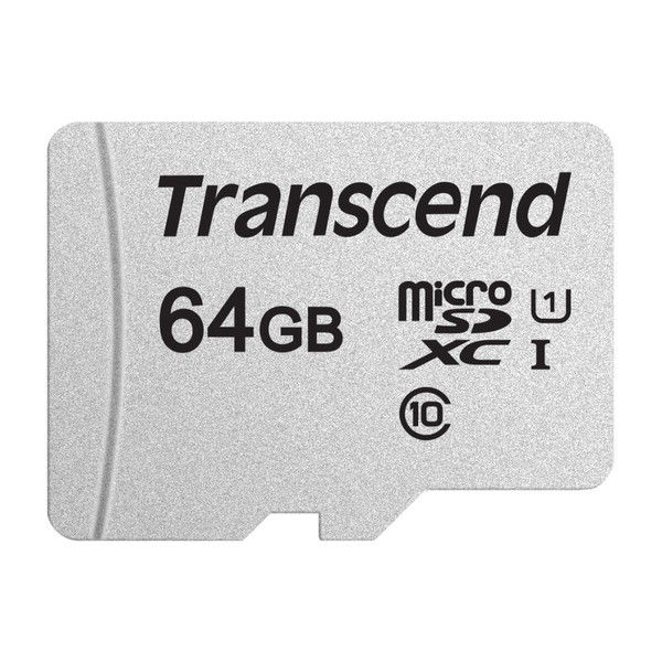 トランセンドジャパン 64GB UHS-I U1 microSD w/o Adapter （TLC） TS64GUSD300S 1個（直送品）