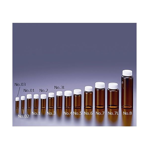 マルエム TSスクリュー管瓶 褐色 60.0ml 61-0145-23 1箱(50個)（直送品）