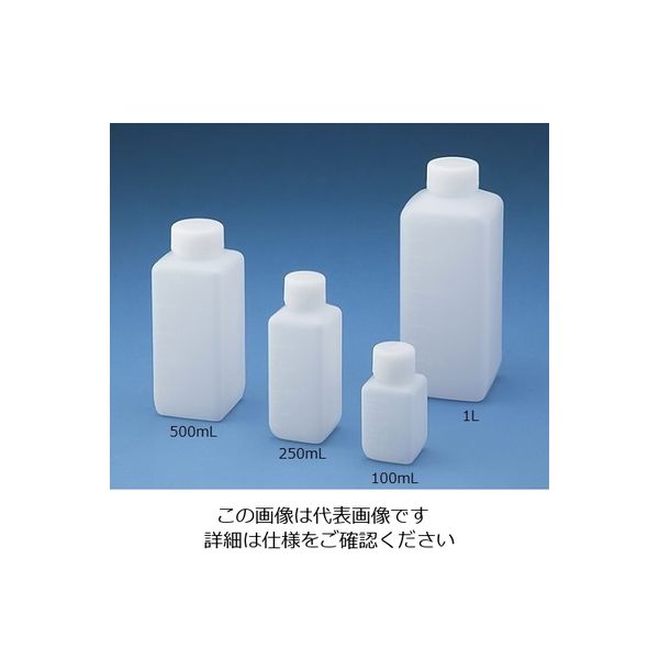 ニッコー・ハンセン Jボトル角型 細口（ナチュラル） 100ml 1個 15-4001-55（直送品）