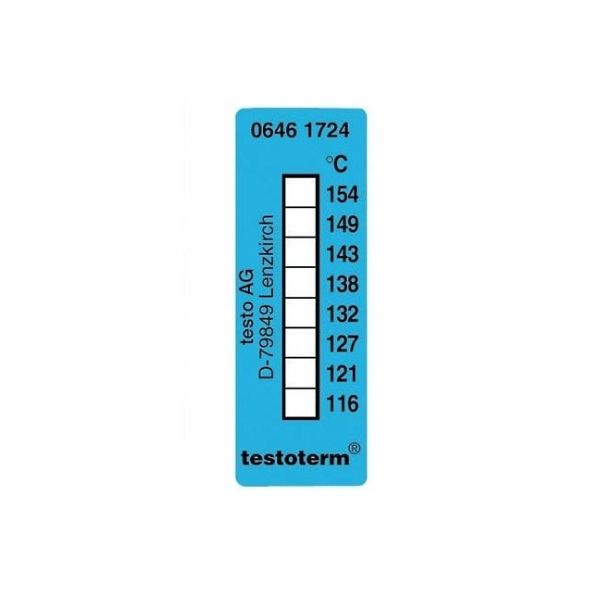 テストー サーモメータ・テープ +116~154°C 0646 1724 1個(10枚) 61-0103-98（直送品）