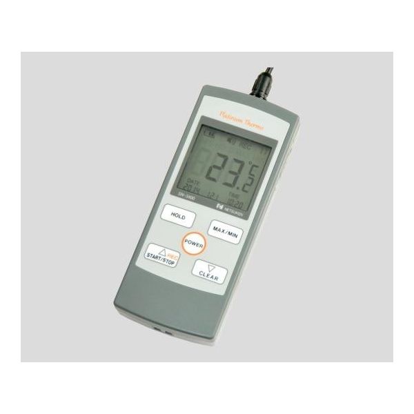 熱研 白金デジタル温度計プラチナサーモ+02センサ+トレーサビリティ書類 SN-3400-tra-02 1式 62-2125-04（直送品）
