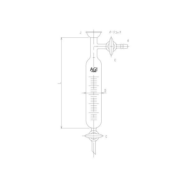 旭製作所 サンプリング受器 ガラスコック 3621-30-E 1個 62-2109-88（直送品）