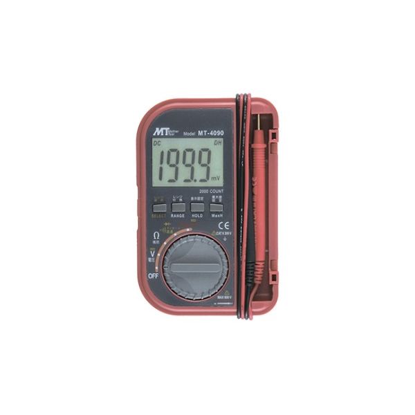 マザーツール ポケット型デジタルマルチメーター MTー4090 MT-4090 1個 61-8513-52（直送品）