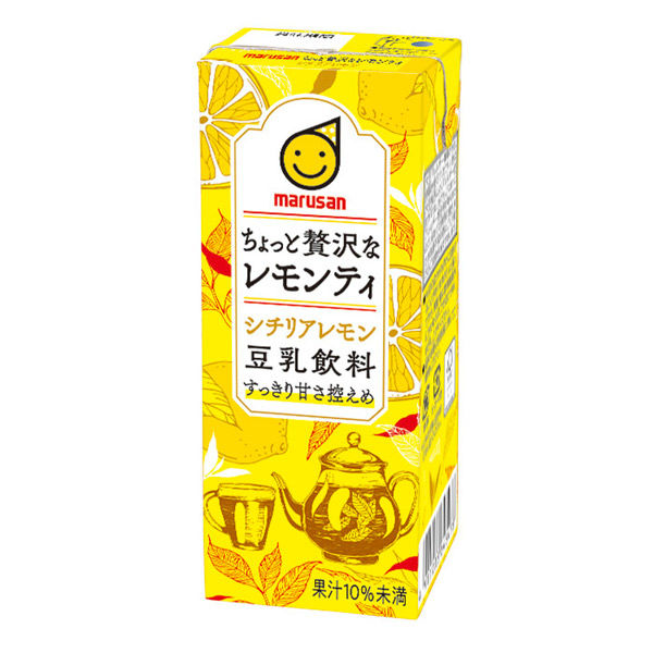 豆乳飲料 ちょっと贅沢なレモンティ シチリアレモン200ml　1セット(200ml×24個) マルサンアイ　マルサンアイ（直送品）
