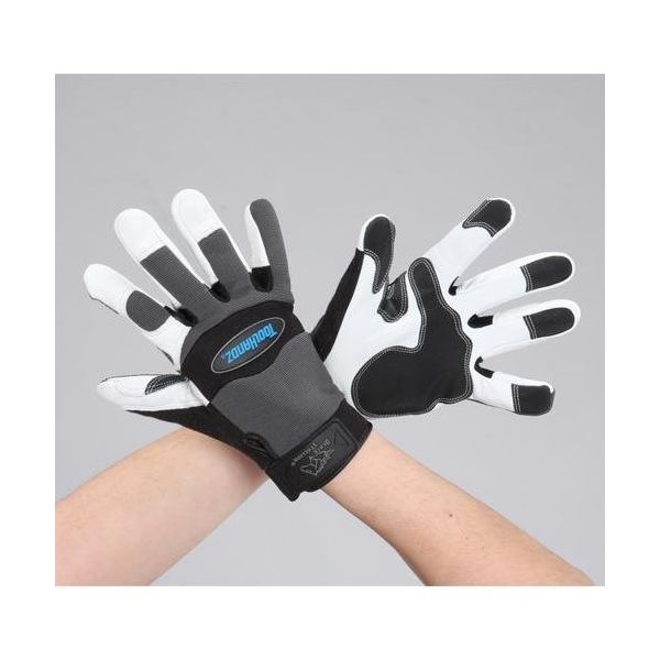 エスコ [M] 手袋(山羊革) EA353BA-81 1セット(2双)（直送品）
